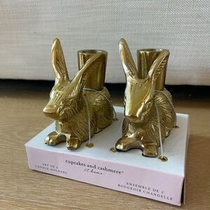 New Cupcakes and Cashmere Easter Bunny Candle  holders